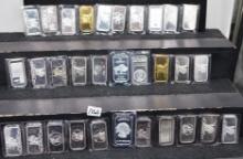 31 VINTAGE MIXED 1 OZ .999 SILVER BARS