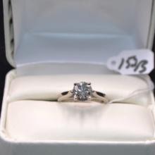 LADIES 1.18 CTTW DIAMOND 18K WHITE GOLD RING