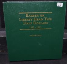 COMPLETE SET OF BARBER OR LIBERTY HEAD HALVES