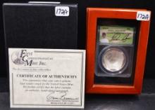 2014-P $1 NATIONAL BASEBALL HALL OF FAME PROOF 70