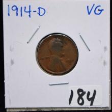 KEY DATE 1914-D LINCOLN PENNY