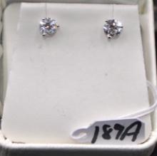 PAIR OF .72 CTTW DIAMOND STUD 14K EARRINGS