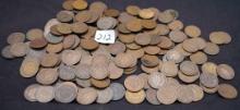 185 MIXED DATES & MINTS INDIAN HEAD PENNIES