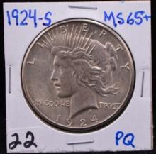 CHOICE 1924-S PEACE DOLLAR