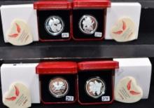 1998, 1999, 2000 & 2002 CHERUB .999 SILVER COINS