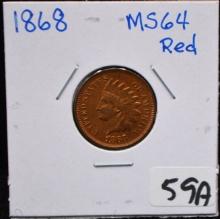 1868 INDIAN HEAD PENNY