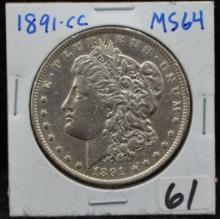 1891-CC MORGAN DOLLAR