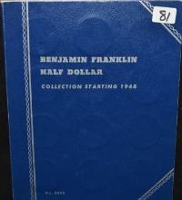 COMPLETE AU/BU FRANKLIN HALF DOLLAR SET