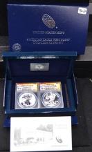 2013 AMERICAN EAGLE WEST POINT 2-COIN SET