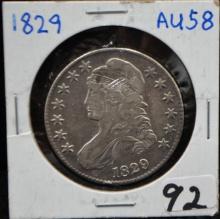 1829 CAPPED BUST HALF DOLLAR