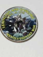 Revolutionary War Lexington & Concord Kennedy Half Dollar Commemorative