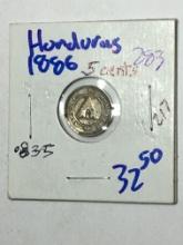 1886 Hondurus 5 Cents