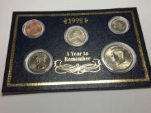 1998 A Year To Remember 5 Coin Set