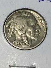 1937 P Buffalo Nickel