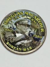 Korean War Collection Douglas Mcarthur Kennedy Half Dollar Commemorative