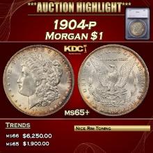 ***Major Highlight*** 1904-p Morgan Dollar $1 ms65+ SEGS (fc)