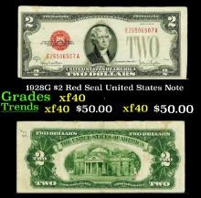 1928G $2 Red Seal United States Note Grades xf