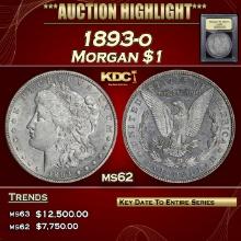 ***Major Highlight*** 1893-o Morgan Dollar $1 Select Unc USCG (fc)