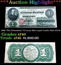 ***Major Highlight*** 1862 "The Greenback" $1 Large Size Legal Tender Note Grades xf FR-16 (fc)