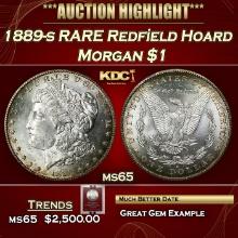 ***Major Highlight*** 1889-s Morgan Dollar RARE Redfield Hoard $1 ms65 Paramount (fc)