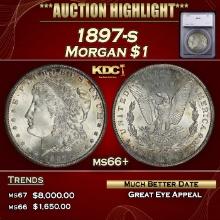 ***Major Highlight*** 1897-s Morgan Dollar $1 ms66+ SEGS (fc)