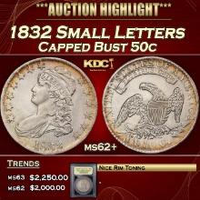 ***Major Highlight*** 1832 Capped Bust Half Dollar Small Letters 50c Select Unc USCG (fc)