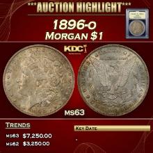 ***Major Highlight*** 1896-o Morgan Dollar $1 Select Unc USCG (fc)