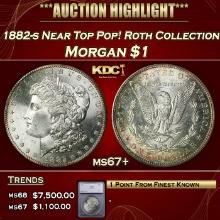 ***Major Highlight*** 1882-s Morgan Dollar Near Top Pop! Roth Collection $1 ms67+ SEGS (fc)