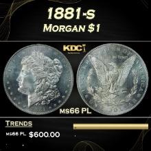 1881-s Morgan Dollar $1 Grades GEM+ UNC PL