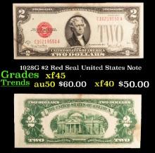 1928G $2 Red Seal United States Note Grades xf+