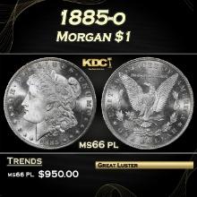 1885-o Morgan Dollar $1 Grades GEM+ UNC PL