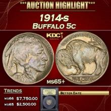 ***Major Highlight*** 1914-s Buffalo Nickel 5c GEM+ Unc USCG (fc)