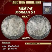 ***Major Highlight*** 1897-s Morgan Dollar $1 ms67+ SEGS (fc)