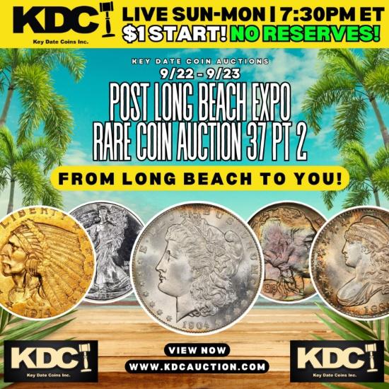 Post Long Beach Expo Rare Coin Auction $1Start 372