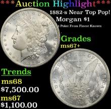 ***Major Highlight*** 1882-s Morgan Dollar Near Top Pop! $1 Grades Gem++ Unc SEGS (fc)