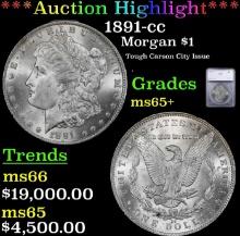 ***Major Highlight*** 1891-cc Morgan Dollar $1 ms65+ SEGS (fc)