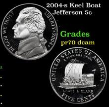 2004-s Keel Boat Proof Jefferson Nickel 5c Grades GEM++ Proof Deep Cameo