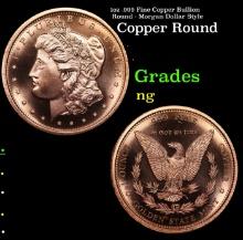 1oz .999 Fine Copper Bullion Round - Morgan Dollar Style