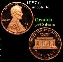 1987-s Proof Lincoln Cent 1c Grades GEM++ Proof Deep Cameo