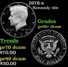 1978-s Proof Kennedy Half Dollar 50c Grades GEM++ Proof Deep Cameo