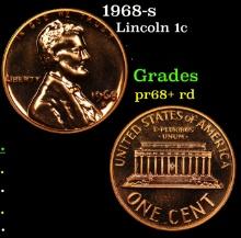 1968-s Proof Lincoln Cent 1c Grades Gem++ Proof Red