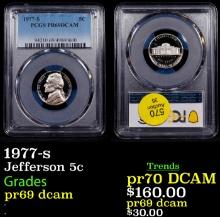 1977-s Proof Jefferson Nickel 5c pr69 dcam PCGS