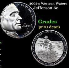 2005-s Western Waters Proof Jefferson Nickel 5c Grades GEM++ Proof Deep Cameo