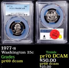 1977-s Proof Washington Quarter 25c pr69 dcam PCGS