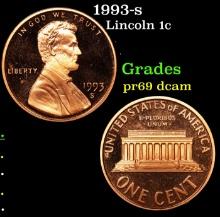 1993-s Proof Lincoln Cent 1c Grades GEM++ Proof Deep Cameo