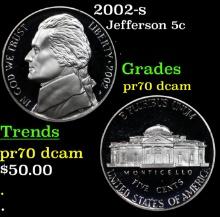 2003-s Proof Jefferson Nickel 5c pr70 dcam SEGS