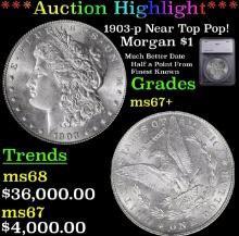 ***Major Highlight*** 1903-p Morgan Dollar Near Top Pop! $1 ms67+ SEGS (fc)