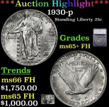 ***Major Highlight*** 1930-p Standing Liberty Quarter 25c ms65+ FH SEGS (fc)