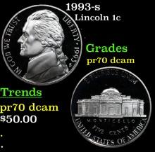 1997-s Proof Jefferson Nickel 5c pr70 dcam SEGS