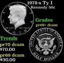 1979-s Ty I Proof Kennedy Half Dollar 50c Grades GEM++ Proof Deep Cameo